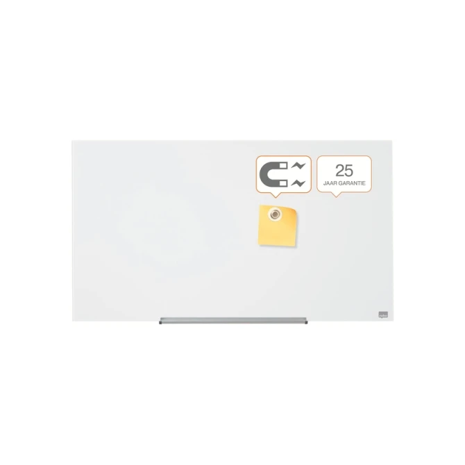 Glasbord Nobo Impression Pro 126x71cm briljant wit