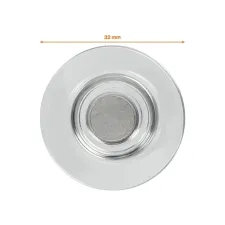 Glasbordmagneet Nobo extra sterk 32mm transparant 4 stuks
