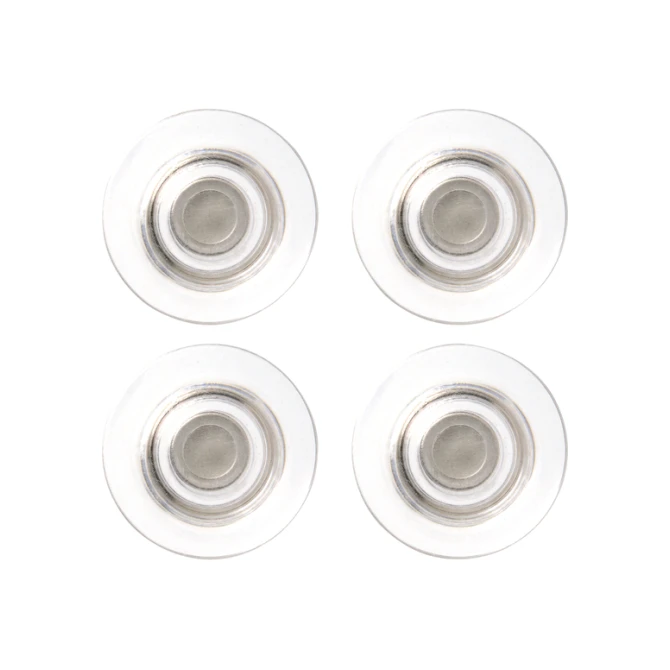 Glasbordmagneet Nobo extra sterk 32mm transparant 4 stuks