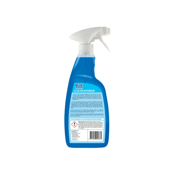 Glasreiniger Blue Wonder Prof glas en interieur spray 1liter