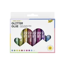 Glitterlijm Folia 9.5ml 10 kleuren