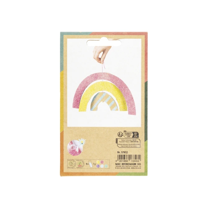 Glitterpoeder Bio Folia Rainbow 7gr 5 kleuren