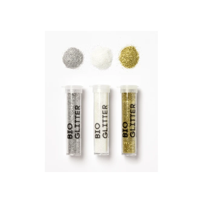 Glitterpoeder Bio Folia Stardust 7gr 5 stuks 3 kleuren