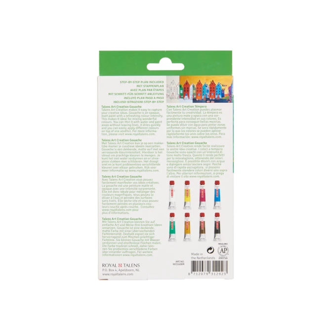 Gouache Talens Art Creation set à 8 kleuren