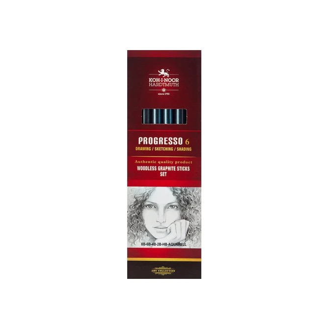 Grafietstift  Koh-I-Noor progresso 8915 HB 8B + aqua