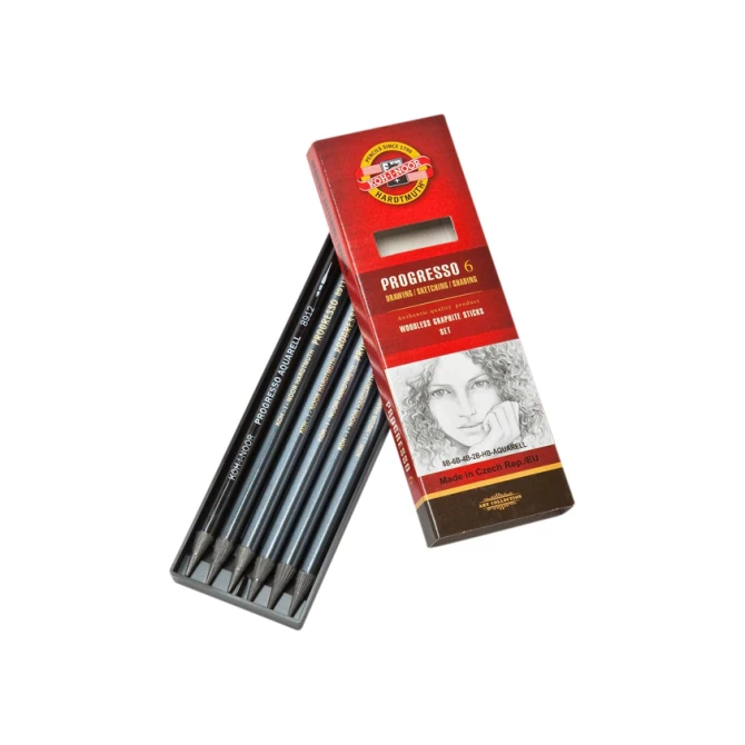 Grafietstift  Koh-I-Noor progresso 8915 HB 8B + aqua