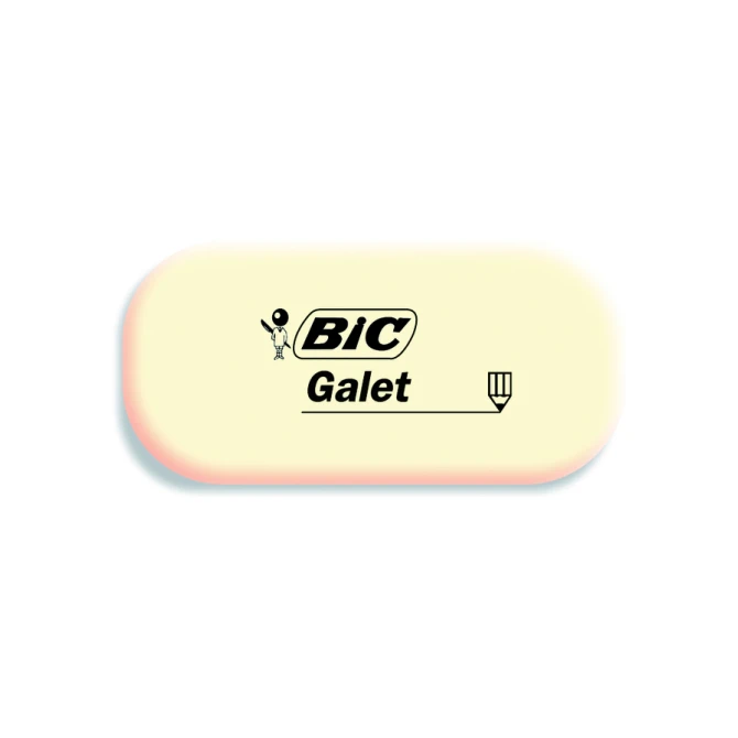 Gum Bic Galet pvc vrij zacht potlood wit