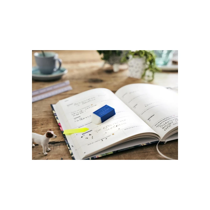 Gum edding R20 45x24x10mm met blauwe houder kunststof wit