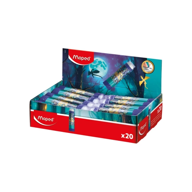 Gum Maped Dragon display à 20 kleuren blauw