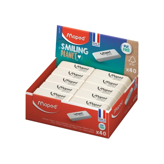 Gum Maped Smiling Planet Dessin wit