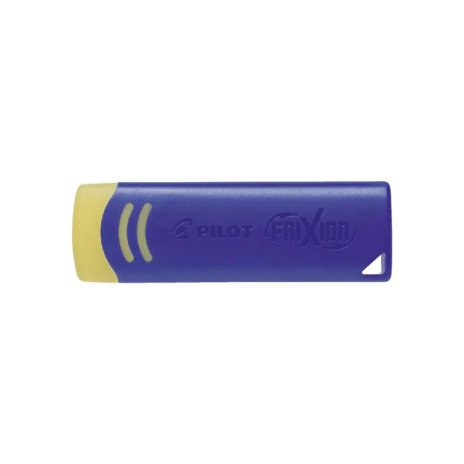 Gum Pilot  friXion geel met blauwe houder
