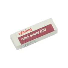 Gum rOtring Rapid B20 65x23x10mm potlood wit Gum rOtring Rapid B20 65x23x10mm potlood wit