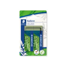Gum Staedtler Eco 52680 65x23x10mm olijfgroen blister à 2 stuks