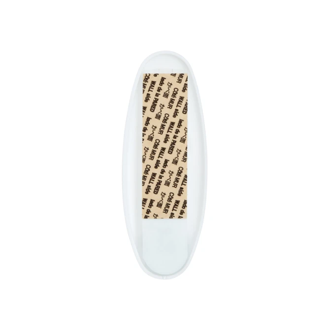 Haak Command kunststof ovaal wit incl bevestigingsstrip