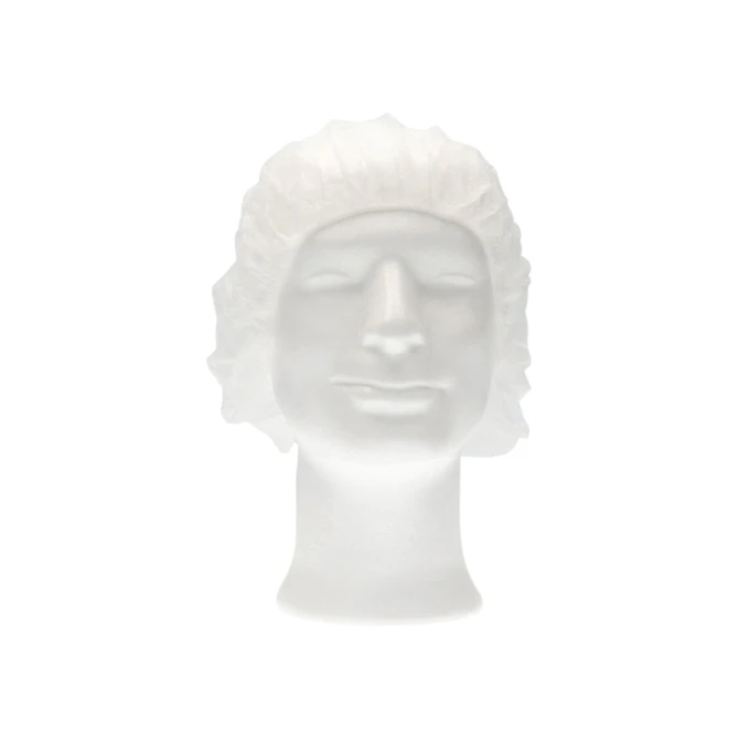Haarnet CMT bouffant non-woven L 53cm PP wit 100 stuks