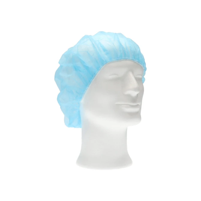 Haarnet CMT bouffant non-woven M 50cm PP blauw 100 stuks