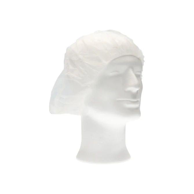 Haarnet CMT bouffant non-woven M 50cm PP wit 100 stuks