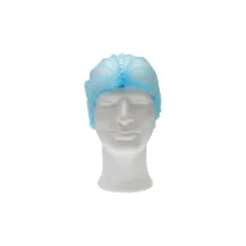 Haarnet CMT clip non-woven L 53cm met detectie strip PP blauw 100 stuks Haarnet CMT clip non-woven L 53cm met detectie strip PP blauw 100 stuks