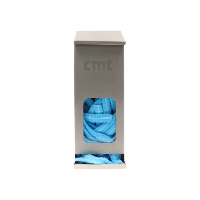 Haarnet CMT clip non-woven L 53cm met detectie strip PP blauw 100 stuks