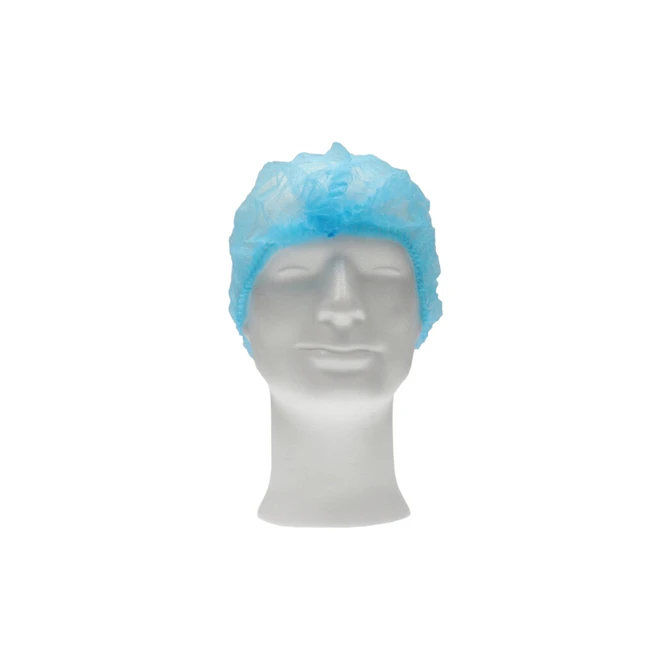 Haarnet CMT clip non-woven L 53cm PP blauw 100 stuks