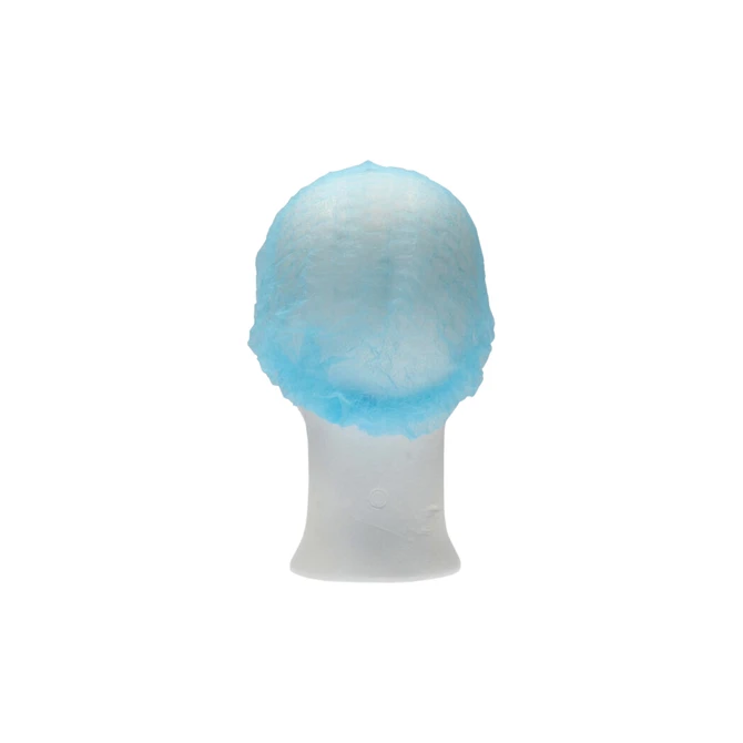 Haarnet CMT clip non-woven L 53cm PP blauw 100 stuks
