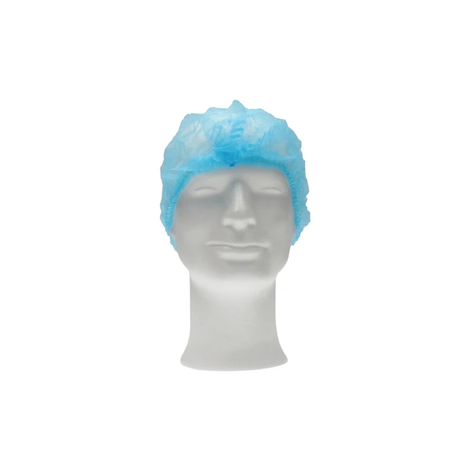 Haarnet CMT clip non-woven M 50cm PP blauw 100 stuks