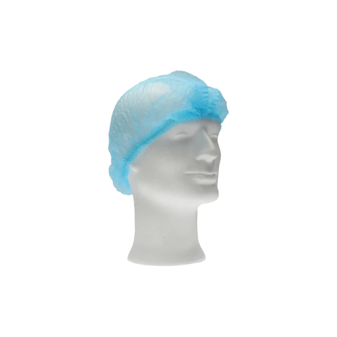 Haarnet CMT clip non-woven M 50cm PP blauw 100 stuks