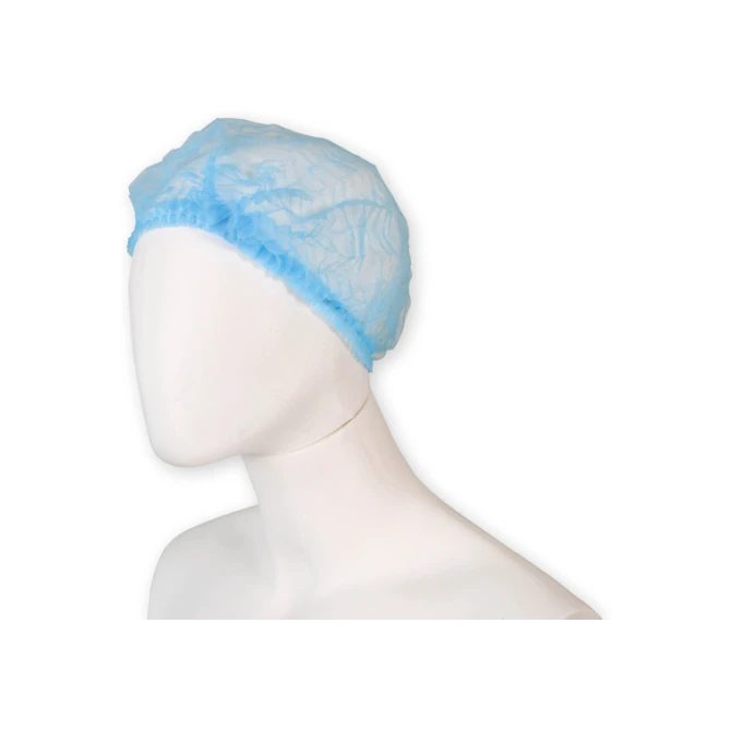 Haarnet Hynex clip non-woven blauw pp 100 stuks