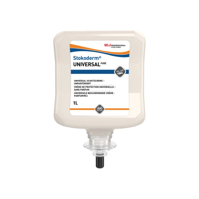 Handcrème SCJ Stokoderm Universal Pure parfumvrij 1liter