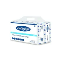 Handdoek BulkySoft Classic v-vouw 2-laags 240x210mm 12x250 vel wit 84584
