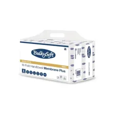 Handdoek BulkySoft Excellence w-vouw 3-laags 205x420mm 12x75 vel wit 86001