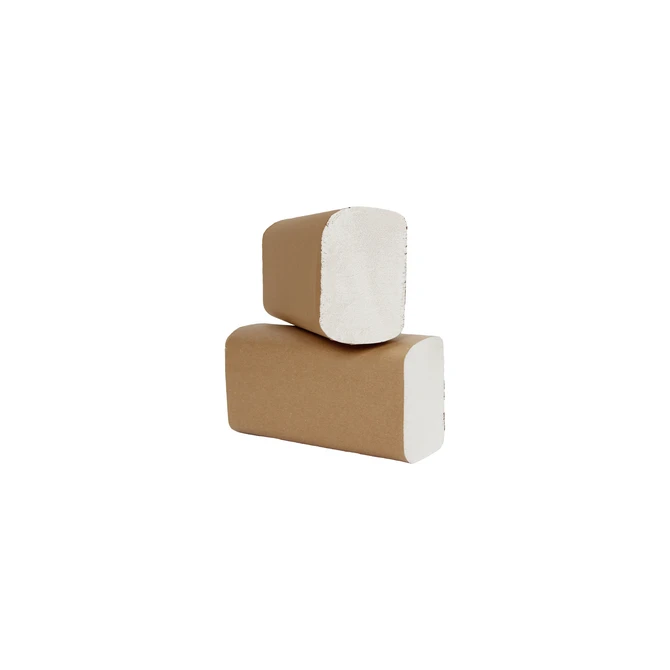 Handdoek Cleaninq i-vouw 2-laags 205x240mm 25x150vel wit