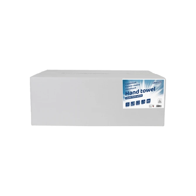 Handdoek Cleaninq i-vouw 2-laags 206x240mm 25x150vel wit