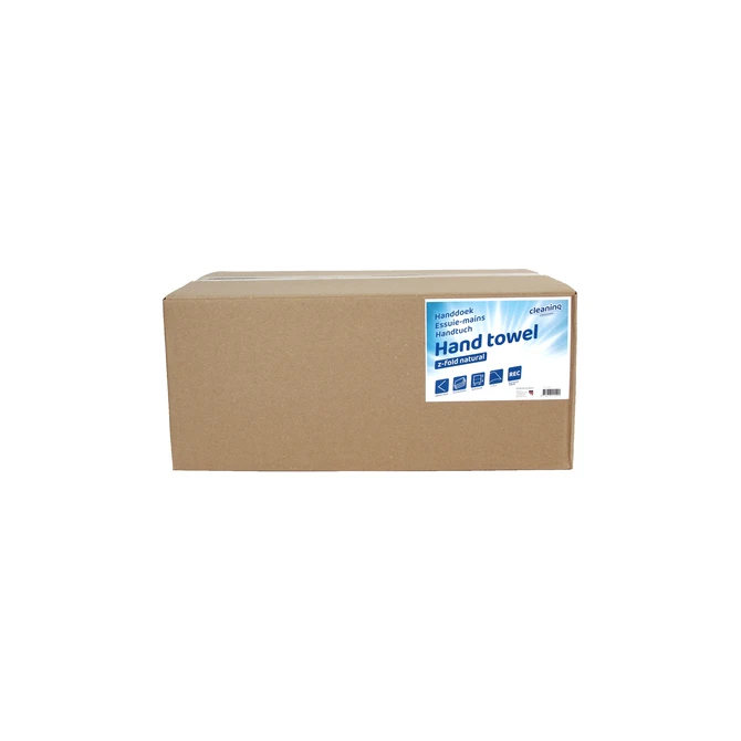 Handdoek Cleaninq z-vouw 1-laags 250x230mm 20x250vel naturel