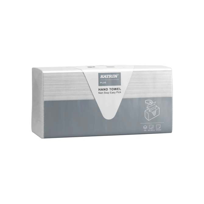 Handdoek Katrin Plus easy pick z-vouw 3-laags 203x255mm 21x120vel wit 87211