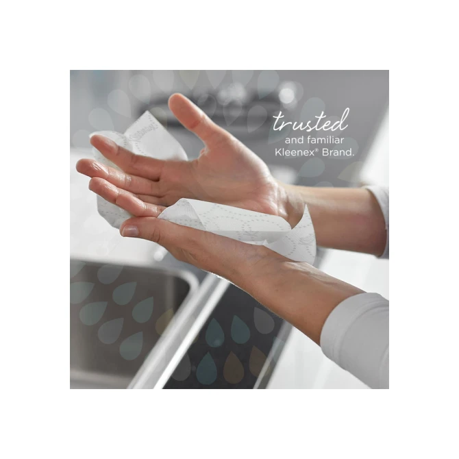 Handdoek Kleenex i-vouw 2-laags 215x212mm 15x186 vel wit 6789