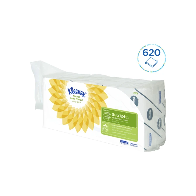 Handdoek Kleenex Ultra i-vouw 2-laags 215x315mm 5x124stuks 7979