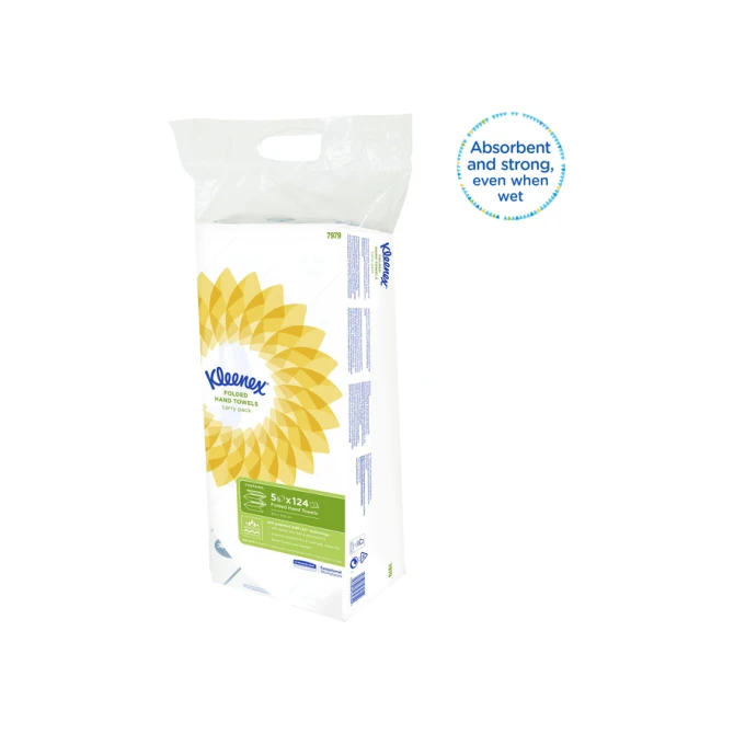Handdoek Kleenex Ultra i-vouw 2-laags 215x315mm 5x124stuks 7979