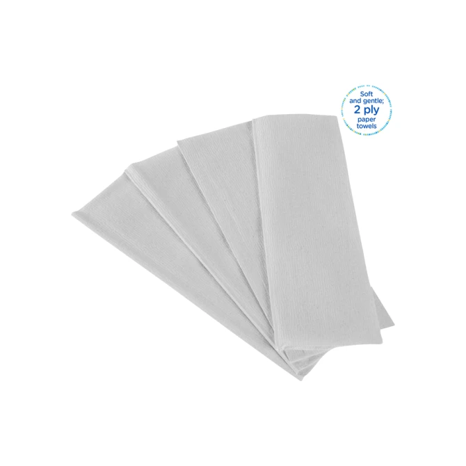 Handdoek Kleenex Ultra i-vouw 2-laags 215x318mm 15x124 vel wit 6778