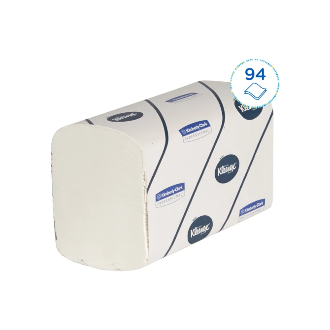 Handdoek Kleenex Ultra i-vouw 2-laags 215x415mm 30x94 vel wit 6772