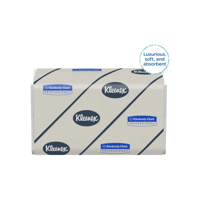 Handdoek Kleenex Ultra i-vouw 2-laags 215x415mm 30x94 vel wit 6772