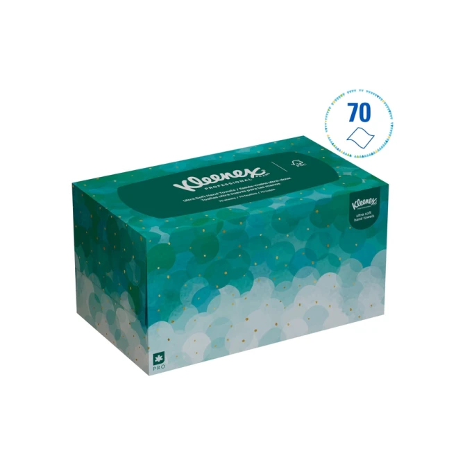 Handdoek Kleenex Ultra Pop-up Box 1-laags 226x254mm 70 vel wit 6088