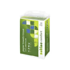 Handdoek Satino PT2 Comfort z-vouw 2-laags 206x240mm 25x150 vel wit 277330