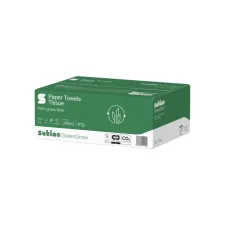 Handdoek Satino PT2 GreenGrow z-vouw 2-laags 206x240mm 25x150 vel naturel 278610