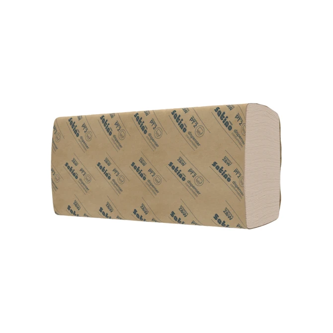 Handdoek Satino PT2 PureSoft w-vouw 2-laags 206x320mm 25x120 vel naturel 277520