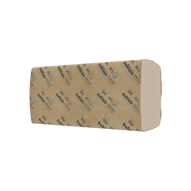 Handdoek Satino PT2 PureSoft z-vouw 2-laags 206x240mm 25x150 vel naturel 277530