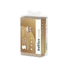 Handdoek Satino PT3 PureSoft v-vouw 2-laags 240x230mm 20x200 vel naturel 277540