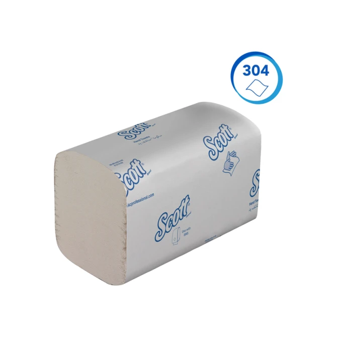 Handdoek Scott Control i-vouw 1-laags 200x210mm 15x304 vel wit 6689