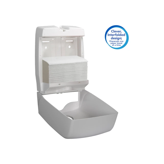 Handdoek Scott Control i-vouw 1-laags 215x315mm 15x212 vel wit 6663