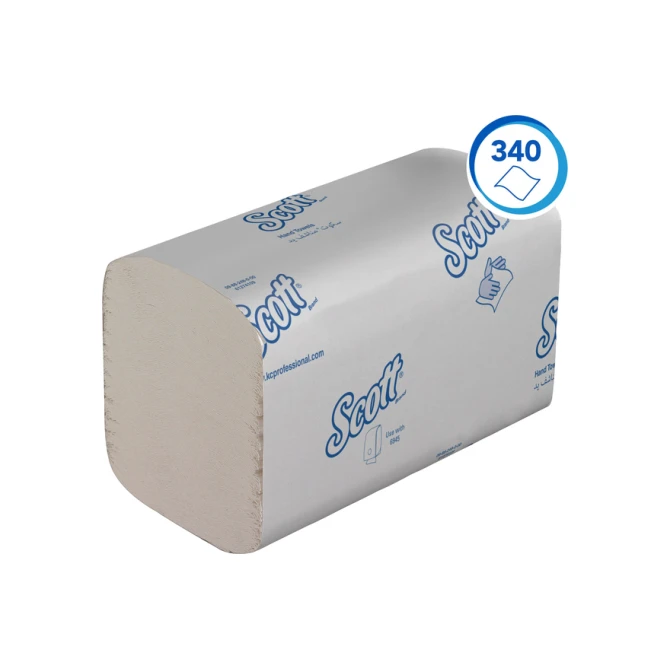 Handdoek Scott Essential i-vouw 1-laags 200x212mm 15x340 vel wit 6617